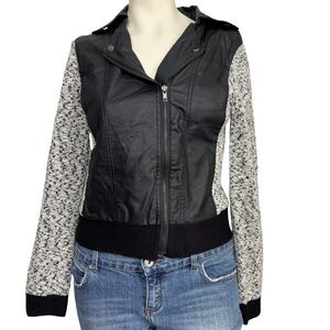Buckle BKE faux leather biker moto jacket